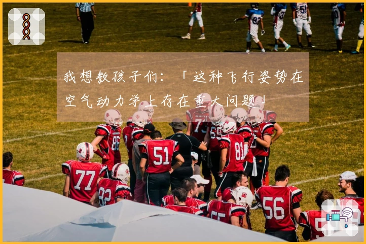 我想教孩子们：「这种飞行姿势在空气动力学上存在重大问题」